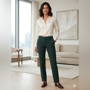 Express Columnist Dress Pants - Dark Green - Size 0R